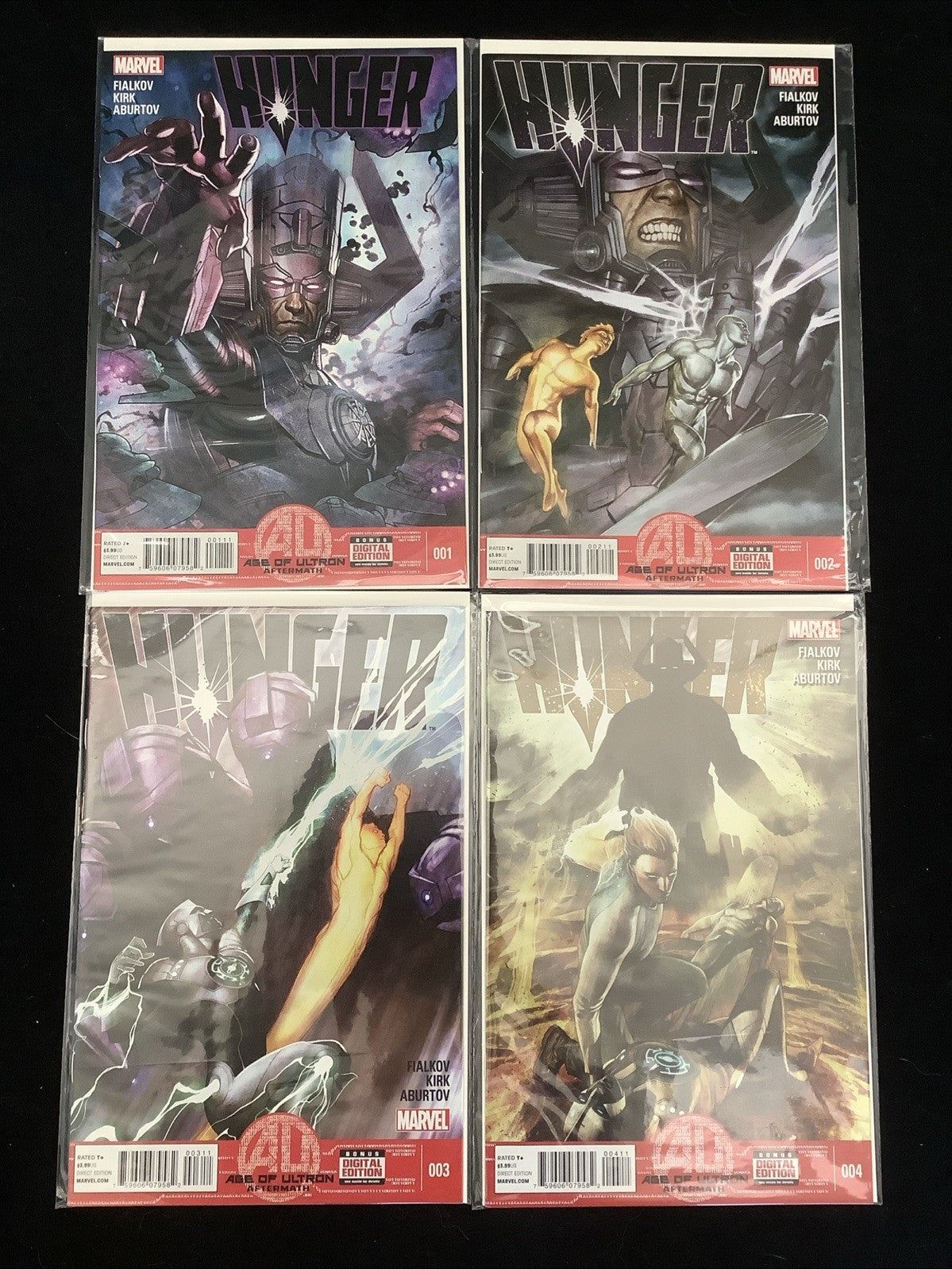 Hunger #1-4 Complete Comic Set, Marvel Comics, Age Of Ultron Aftermath, Galactus