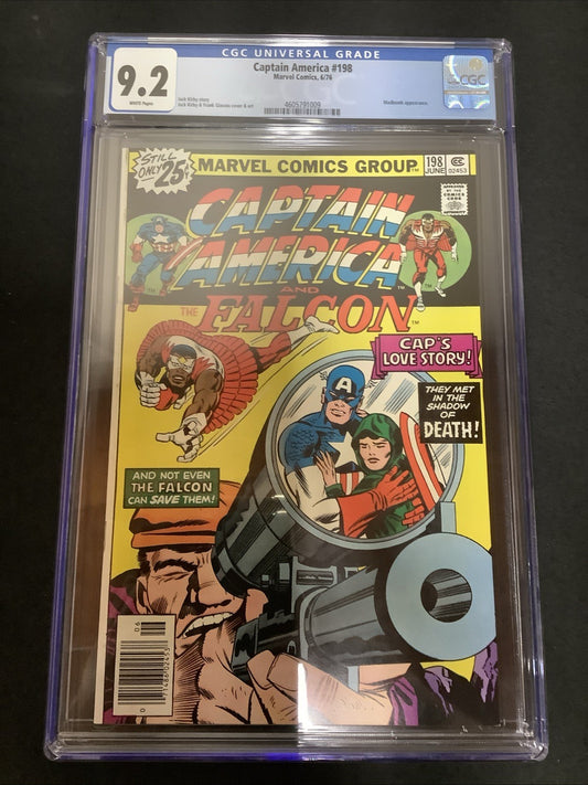 Captain America #198 (Marvel Comics June 1976) CGC Graded 9.2 (NM-) Jack Kirby