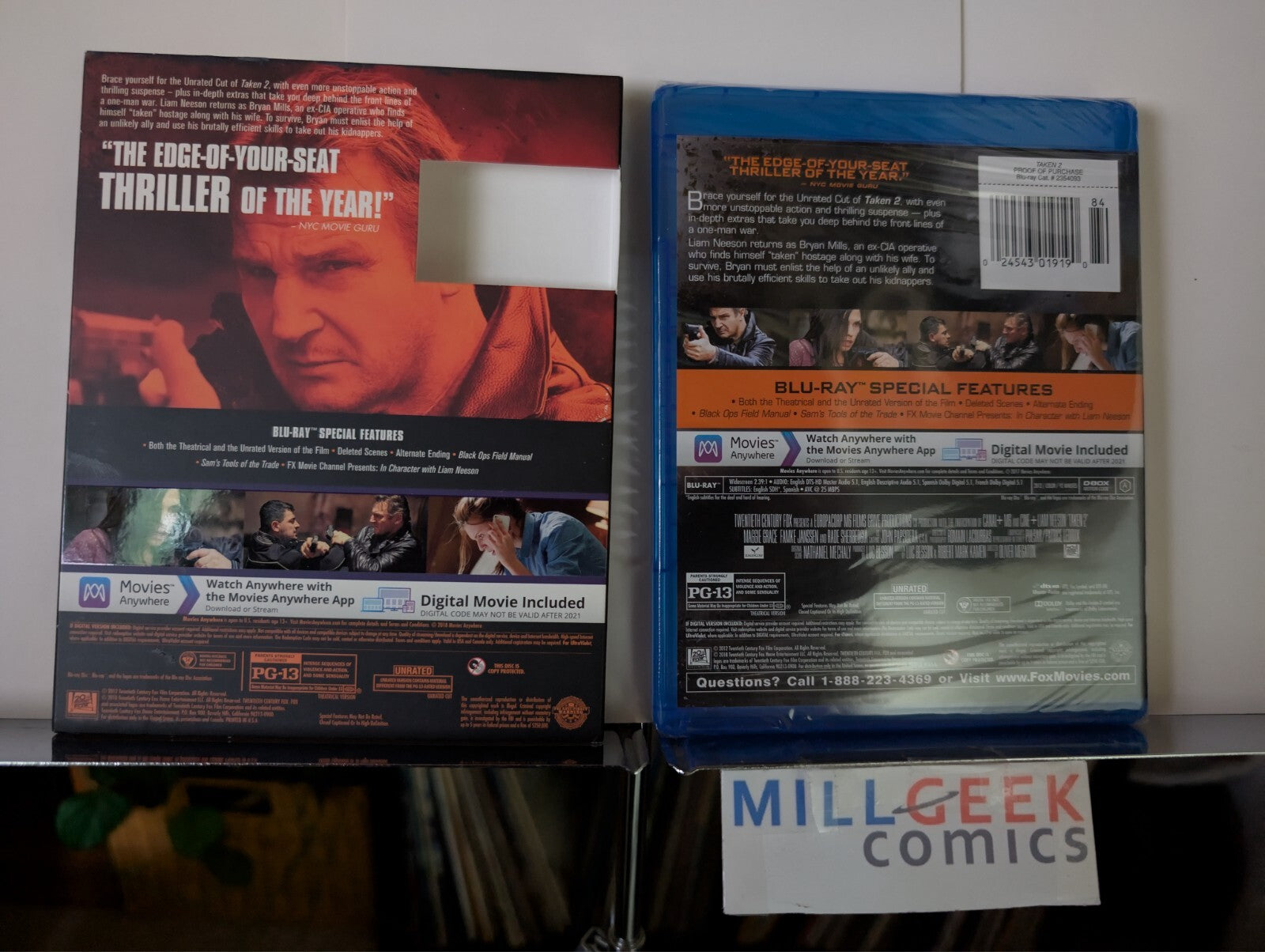 Taken Trilogy 1 2 3 (Blu-ray Lot, 2008, 2012, 2015) Like New -JD