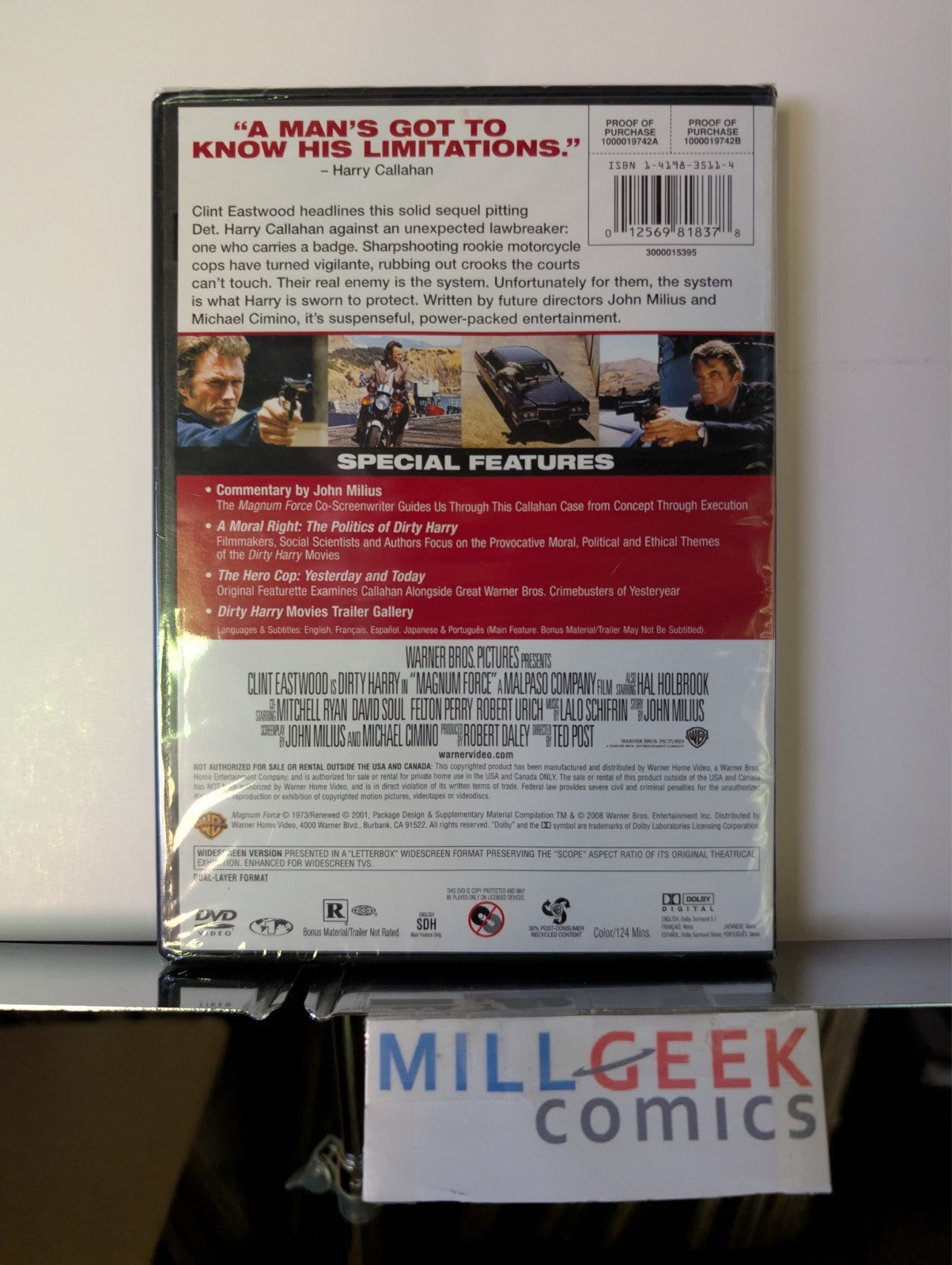 Magnum Force / Dirty Harry / Firefox, 3 Movie Set, Clint Eastwood (DVD) New -JD