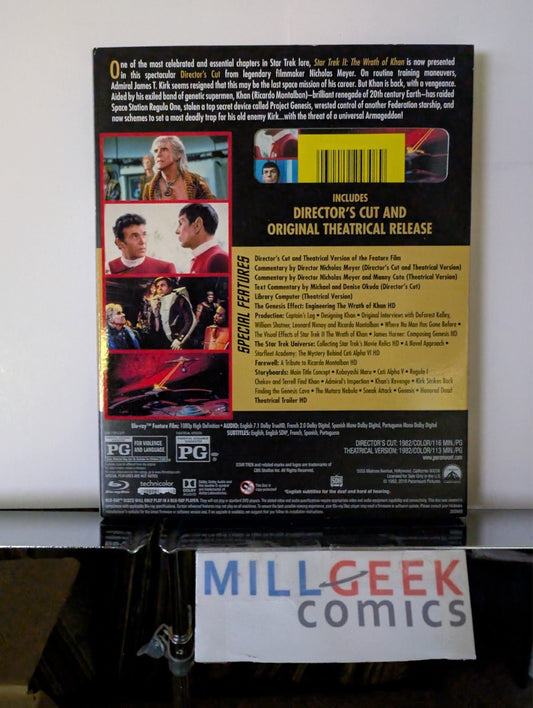 Star Trek II: The Wrath of Khan, Director's Cut (Blu-Ray) Like New -JD