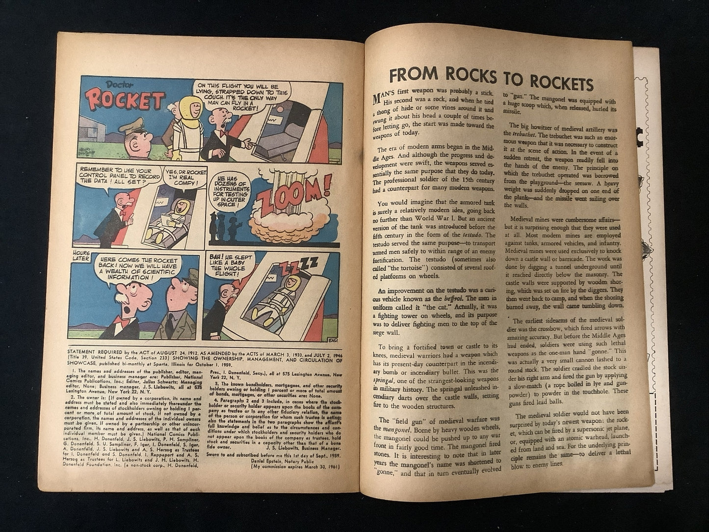 Showcase #25 (1960) F/G (1.5) Henry Baltinoff/Joe Kubert, 3rd Time Masters, Rust