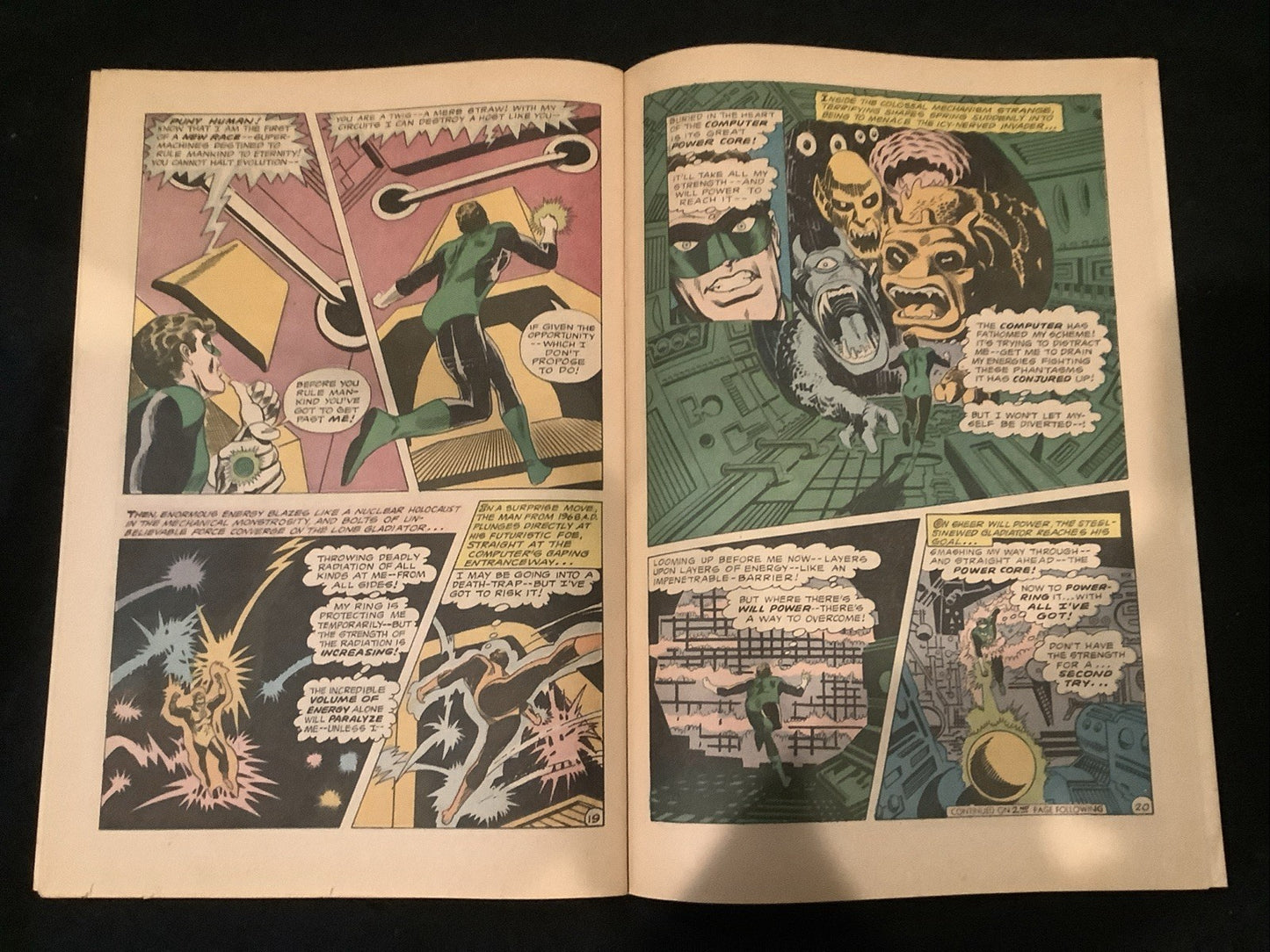 Green Lantern #66 (DC Comics 1969) F/VF (7.0) Cover Detached From Lower Staple