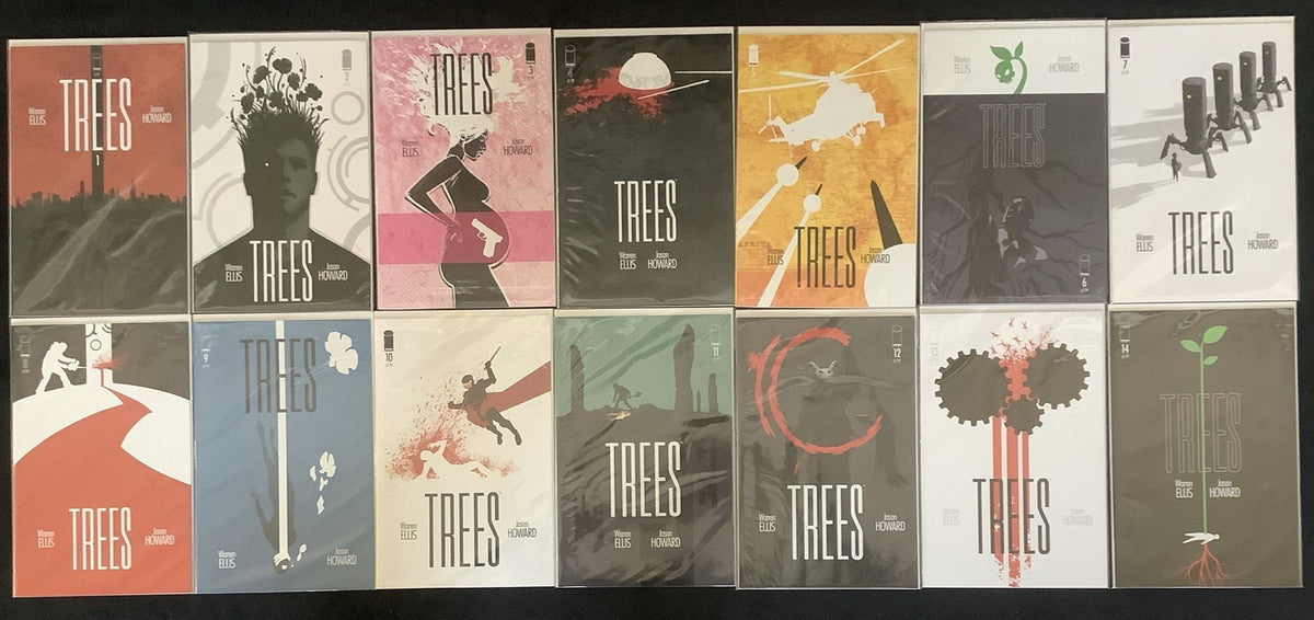 Trees #1-14 Complete Comic Series, Image Comics, Warren Ellis/Jason Howard, 2014
