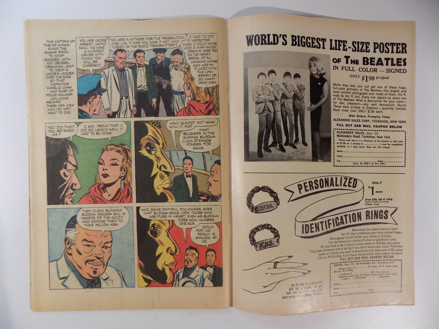 Charlie Chan #1 Dell Comic Oct-Dec 1965 Very Fine-