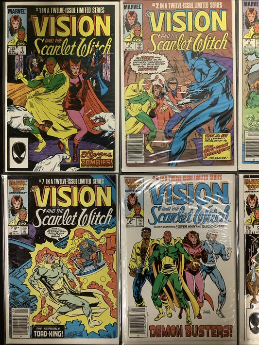 Vision And Scarlet Witch #1-12 Complete Comic Set, 1st App Billy/Tommy Maximoff