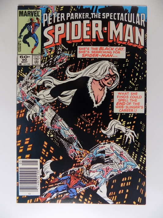 Spectacular Spider-Man #90 Marvel Comic Newsstand May 1984 Very Fine/Near Mint