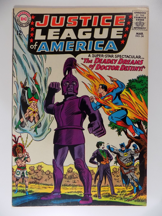 Justice League of America #34 DC Comic March 1965 Fine