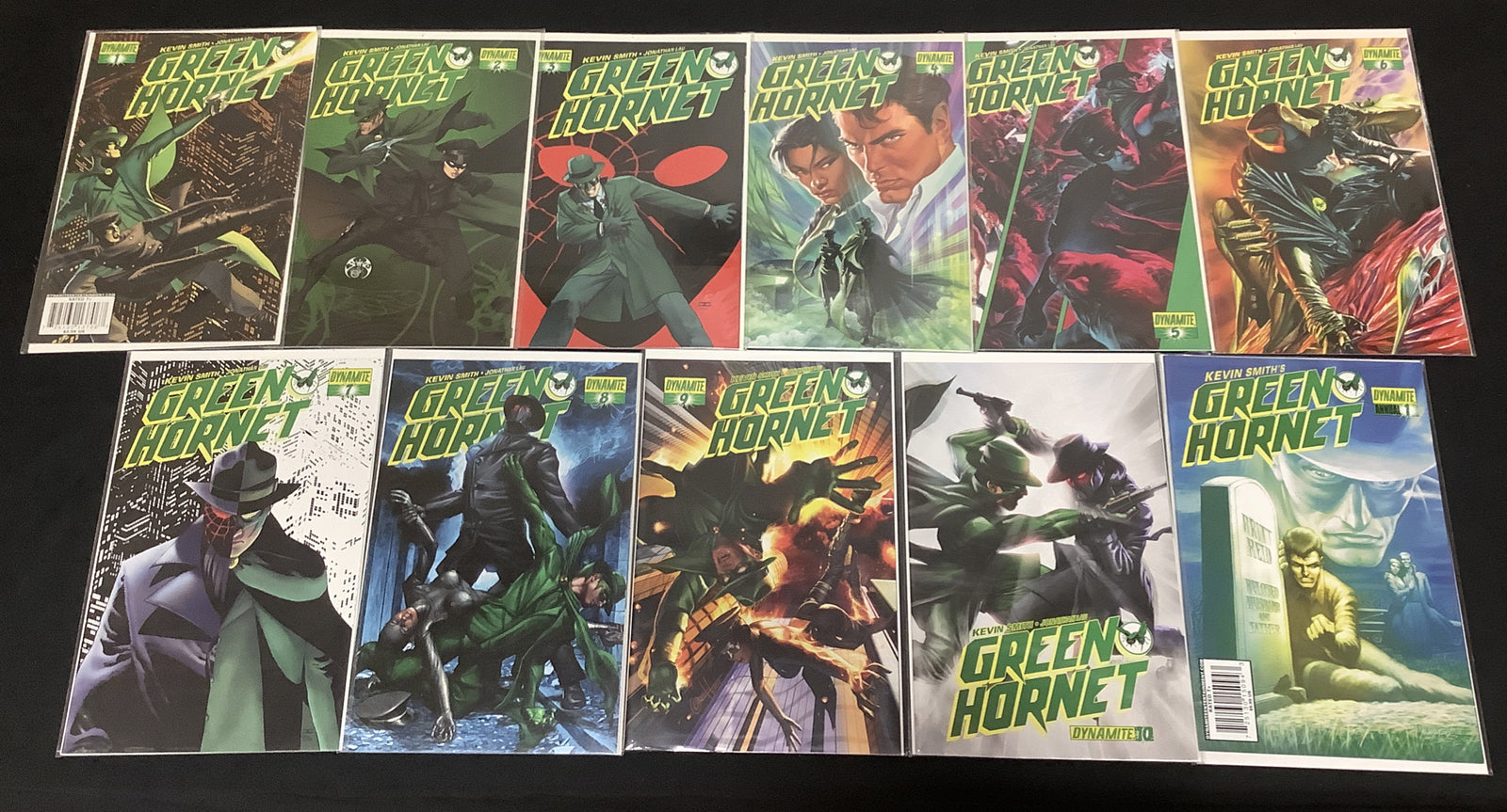 Green Hornet #1-#10 + Annual #1 Comic Lot, Dynamite, Kevin Smith Jonathan Lau