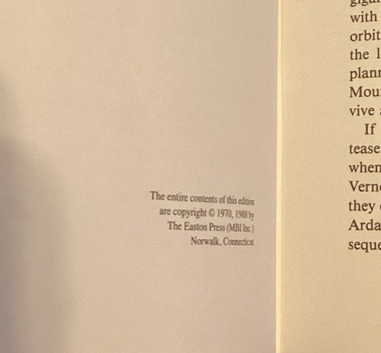Around The Moon, Jules Verne, Easton Press Collector's Edition, 1988, Leather JD