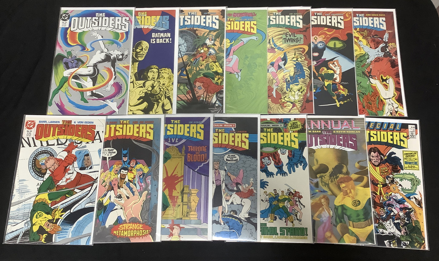 The Outsiders #1-28 + Annual #1 + Special #1 Complete First Comic Series 1985 DC