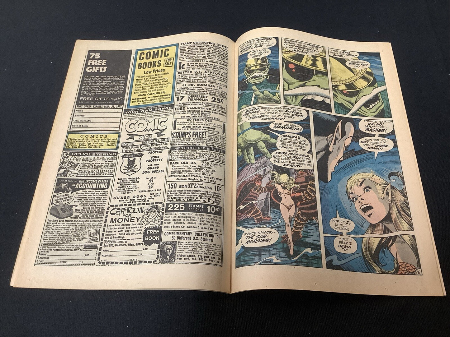 Sub-Mariner #50 (Marvel Comics June 1972) VF (8.0) 1st Appearance Of Namorita
