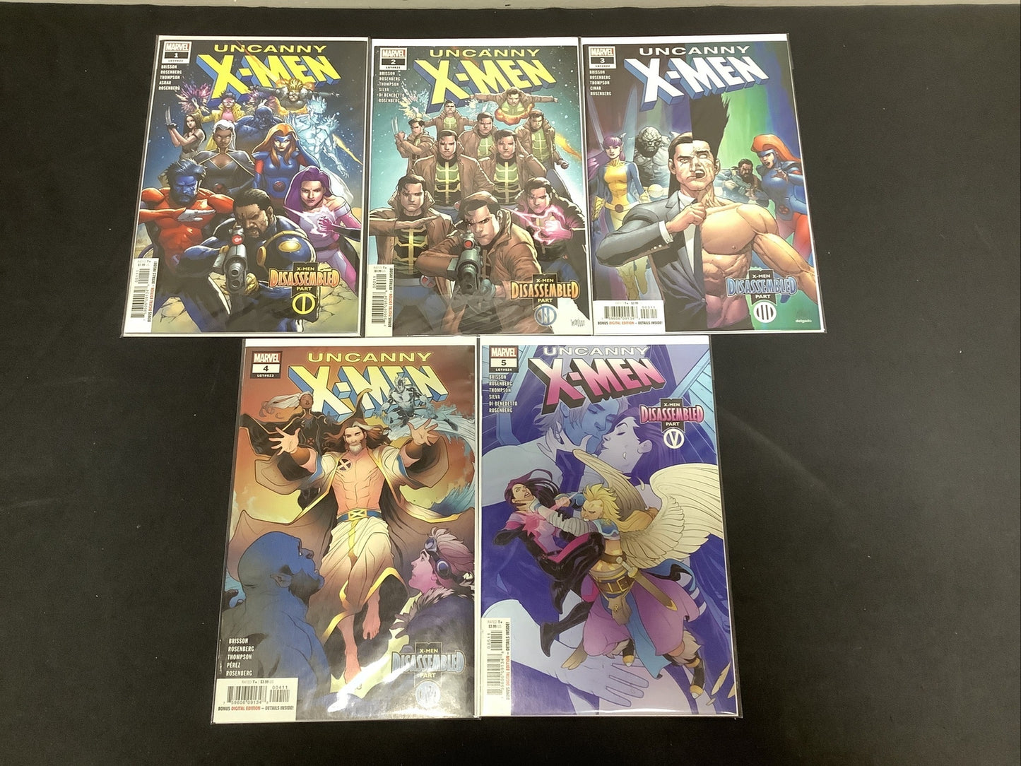 Uncanny X-men (vol.5) #1-5 Comic Lot, Marvel 2018, Mark Bagley Matthew Rosenberg