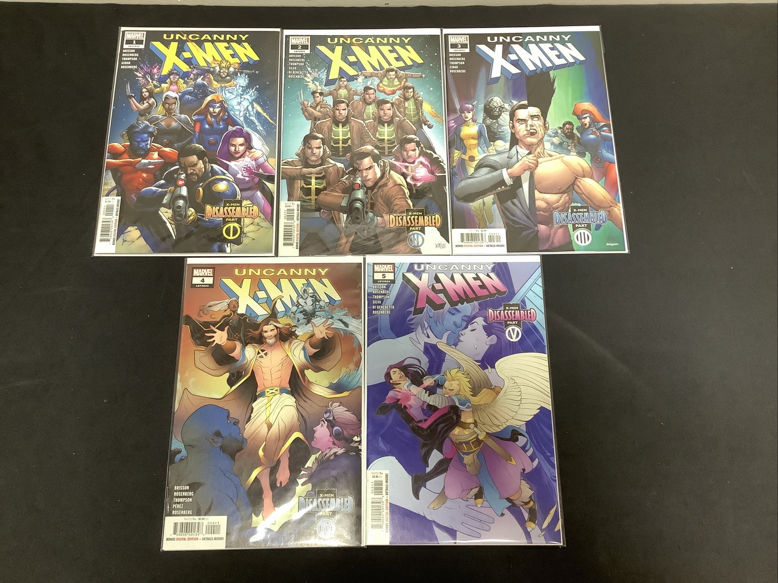 Uncanny X-men (vol.5) #1-5 Comic Lot, Marvel 2018, Mark Bagley Matthew Rosenberg