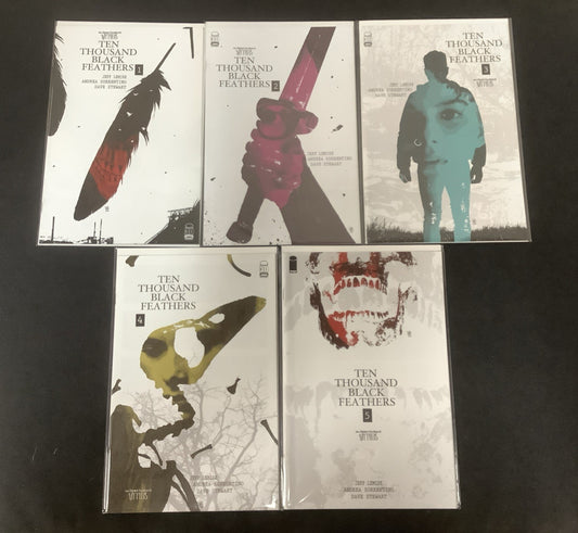 Ten Thousand Black Feathers #1-5 Comic Lot, Image Comics, Jeff Lemire, 2022
