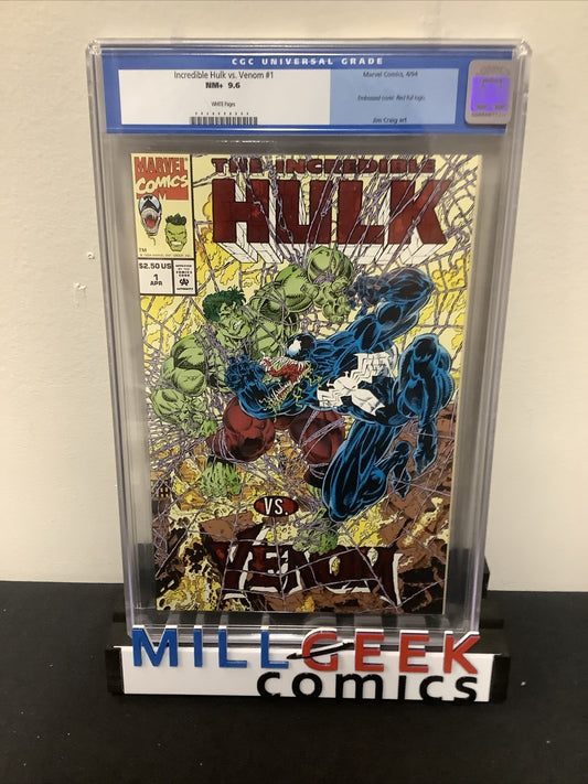 Incredible Hulk vs. Venom #1, CGC Graded 9.6, Marvel, Non Grade Effecting Cracks