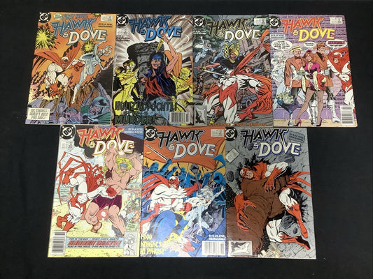 Hawk and Dove #1-7 Comic Lot, DC Comics, Karl Kesel, Vol.3 1989