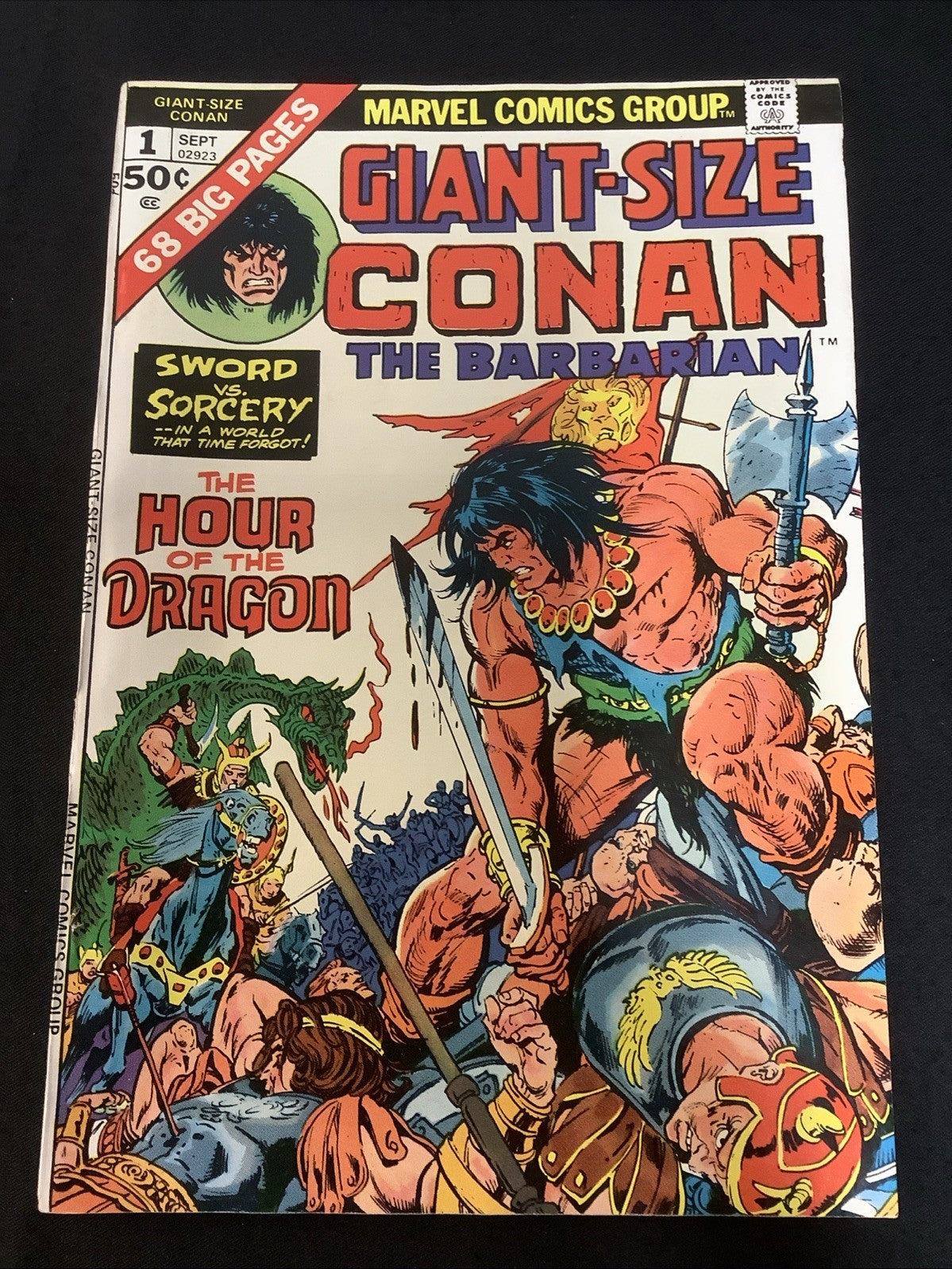 Giant-Size Conan #1 (Marvel Comics September 1974) VF+ (8.5) Roy Thomas