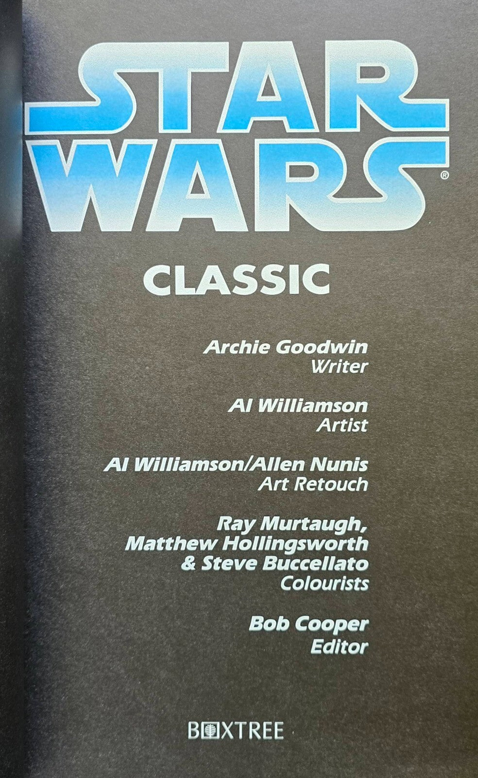 Classic Star Wars Book 3 - Boxtree UK Printing (1st Edition, 1995)