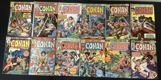 Conan the Barbarian #38-62 Comic Lot, Marvel, Thomas/Buscema, 1st App Belit