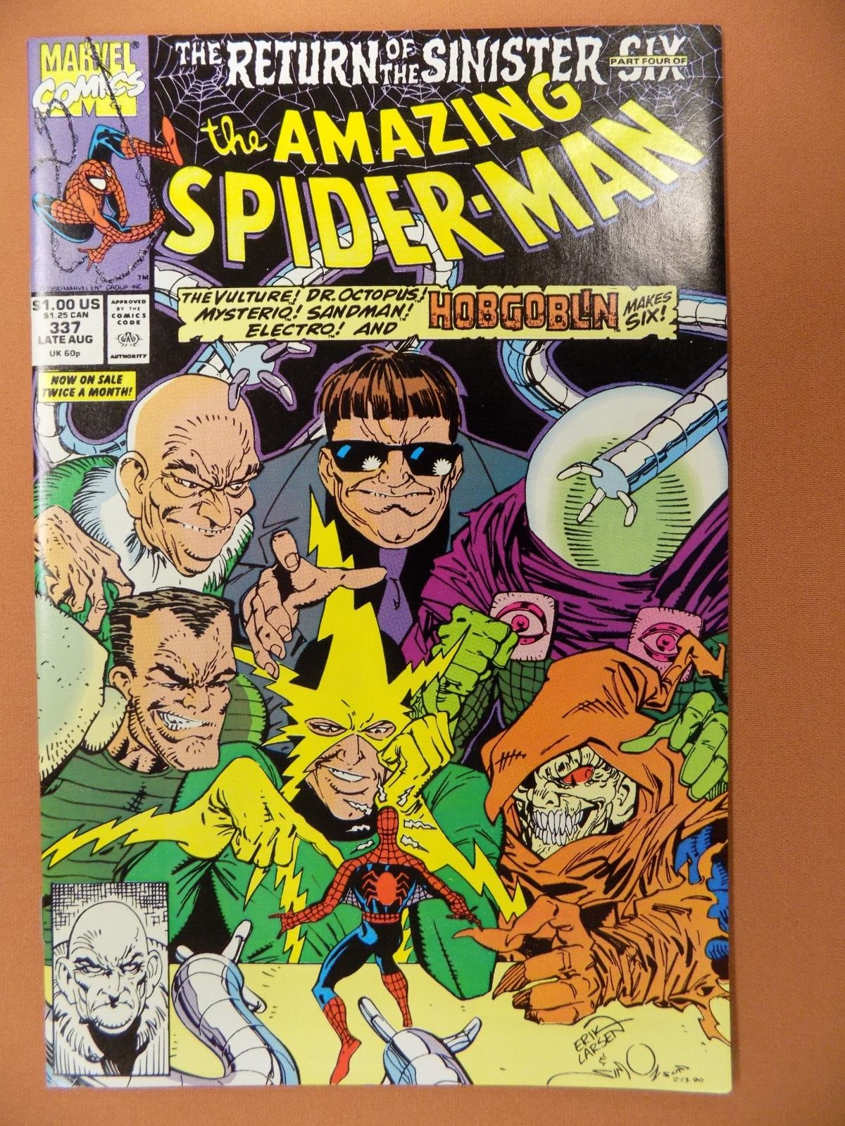Amazing Spider-Man #334-339 Return of the Sinister Six Marvel Comics
