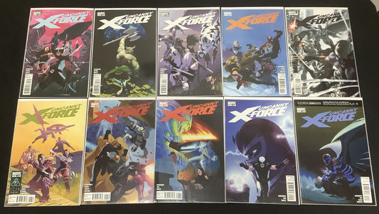 Uncanny X-Force #2-10 + #5.1 Comic Lot, Marvel Comics, Remender, Low Print #4