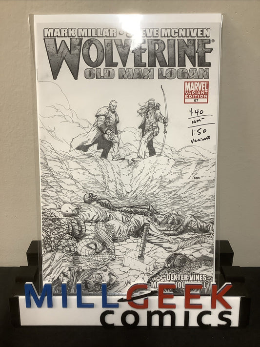 Wolverine #67 (Marvel Comics September 2008) NM- (9.0) B&W 1:50 Variant Cover