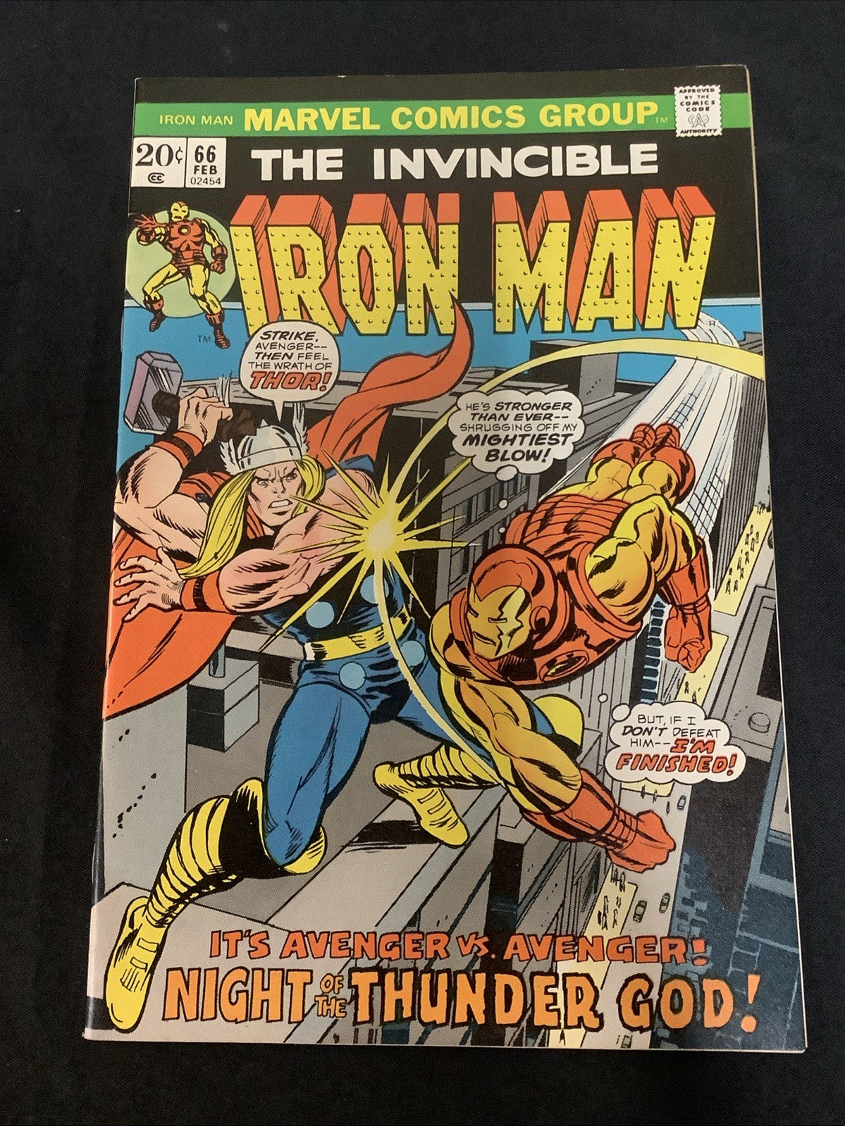 Iron Man #66 (Marvel Comics February 1974) NM- (9.2) Friedrich/Tuska