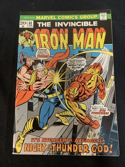 Iron Man #66 (Marvel Comics February 1974) NM- (9.2) Friedrich/Tuska