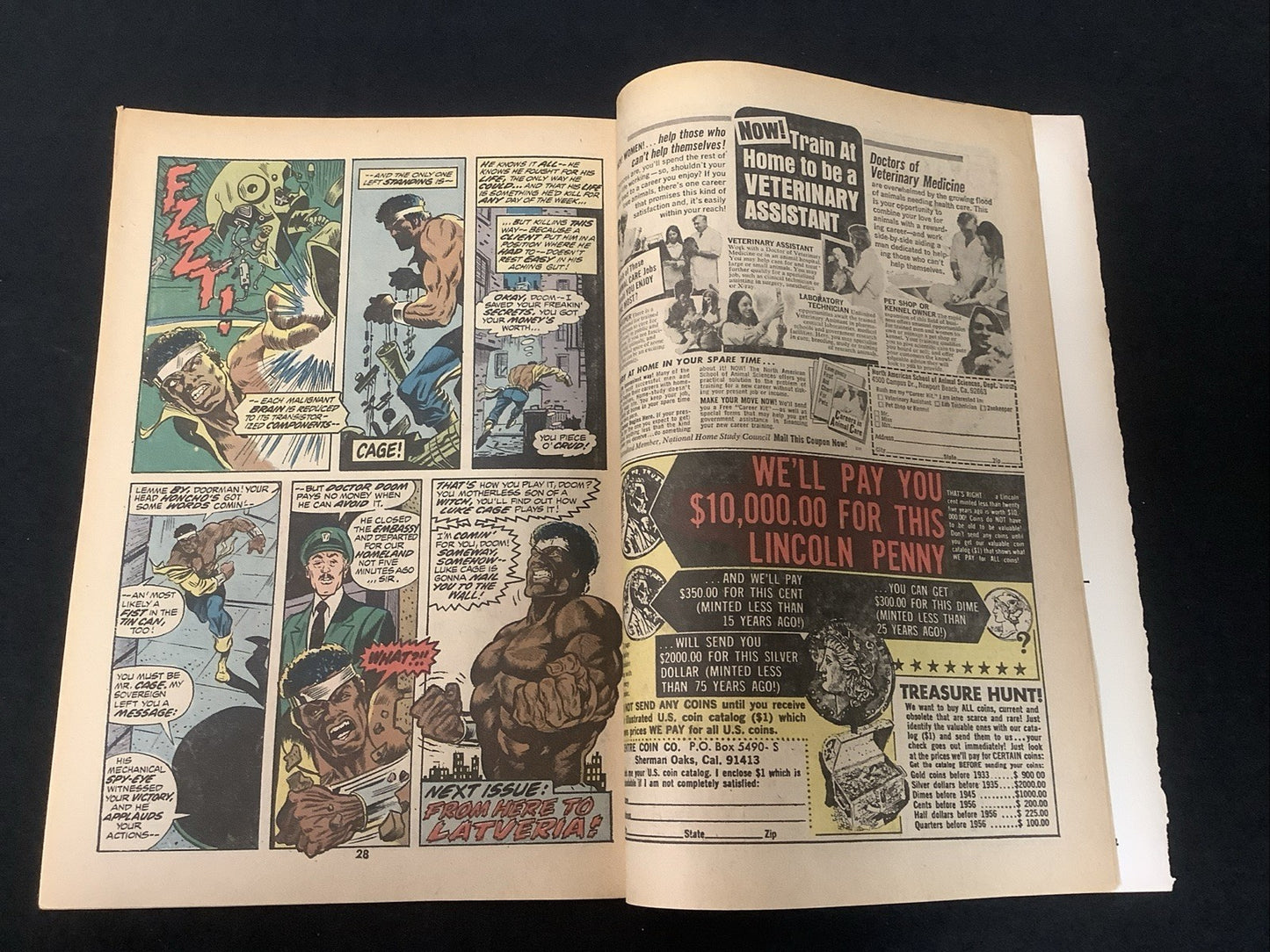 Hero For Hire #8 (Marvel Comics April 1973) F/VF (7.0) Vs Doctor Doom, Englehart
