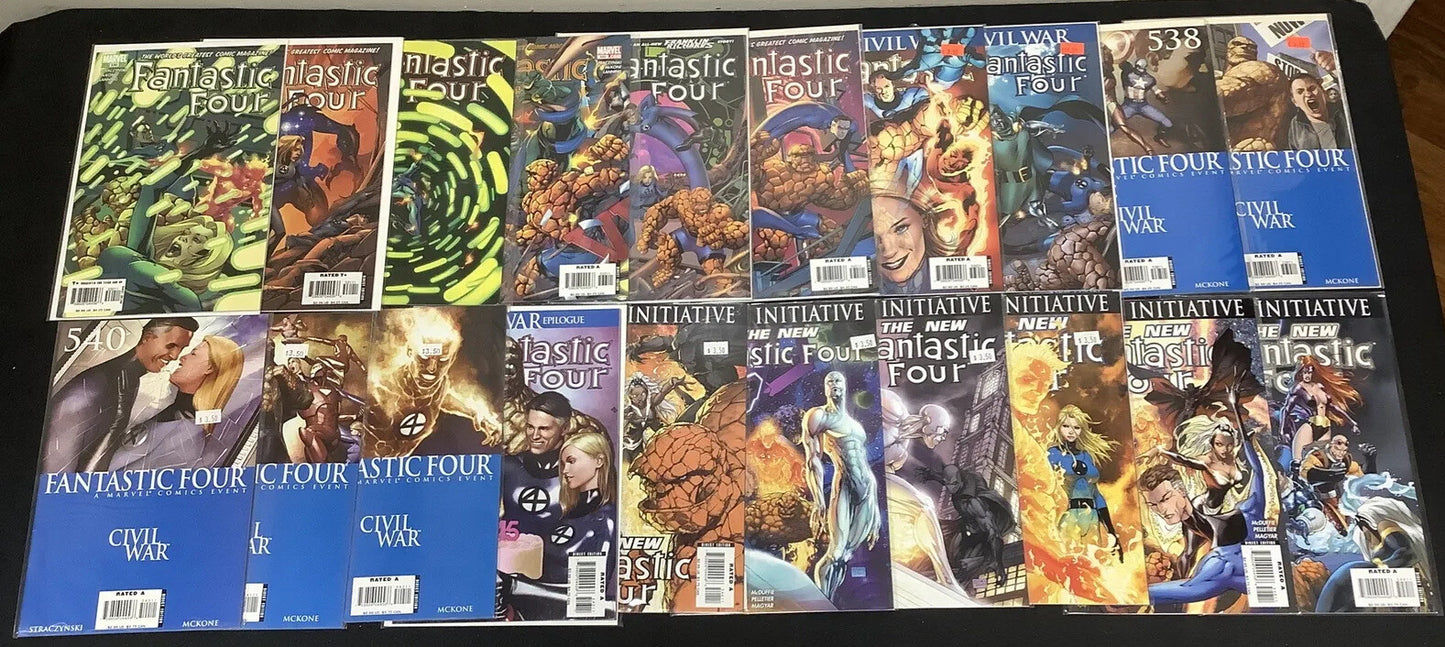 Fantastic Four Lot, Vol.3 #1-70 (missing 11), Vol.1 #500-563 (missing 550, 558)