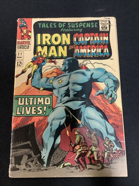 Tales of Suspense #77 (1966) VG- (3.5) Peggy Carter, Cover Detached Lower Staple