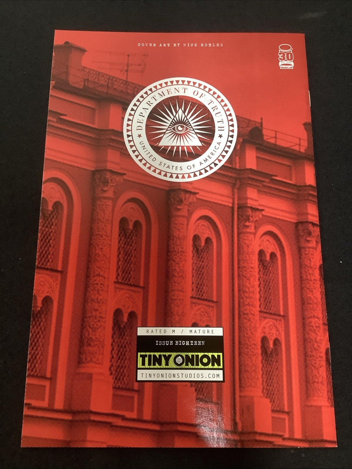 Department of Truth #18 Tiny Onion Exclusive Gold Variant Image Comics May 2022