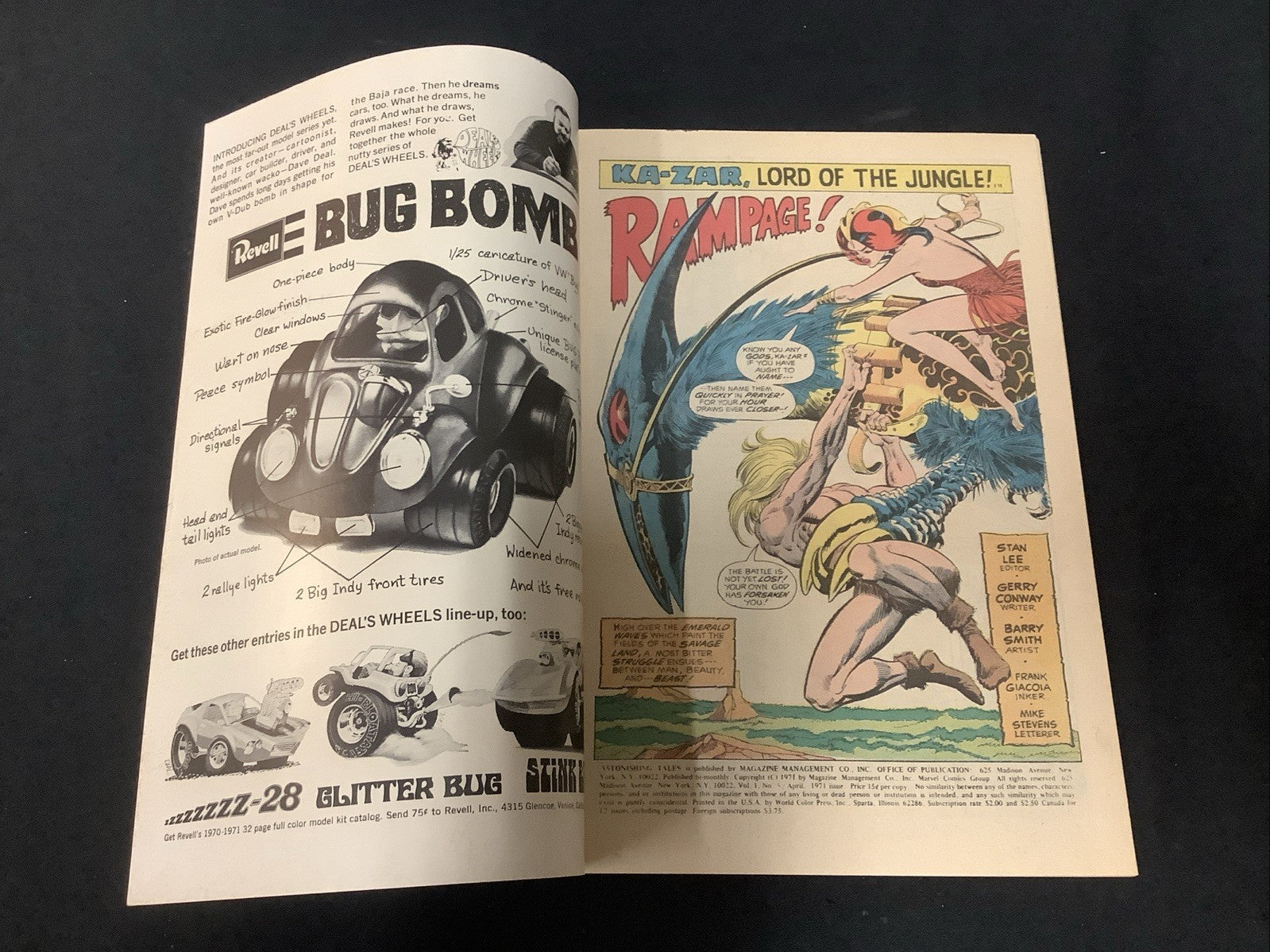 Astonishing Tales #5 (Marvel Comics April 1971) VF- (7.5) Kazar And Dr. Doom