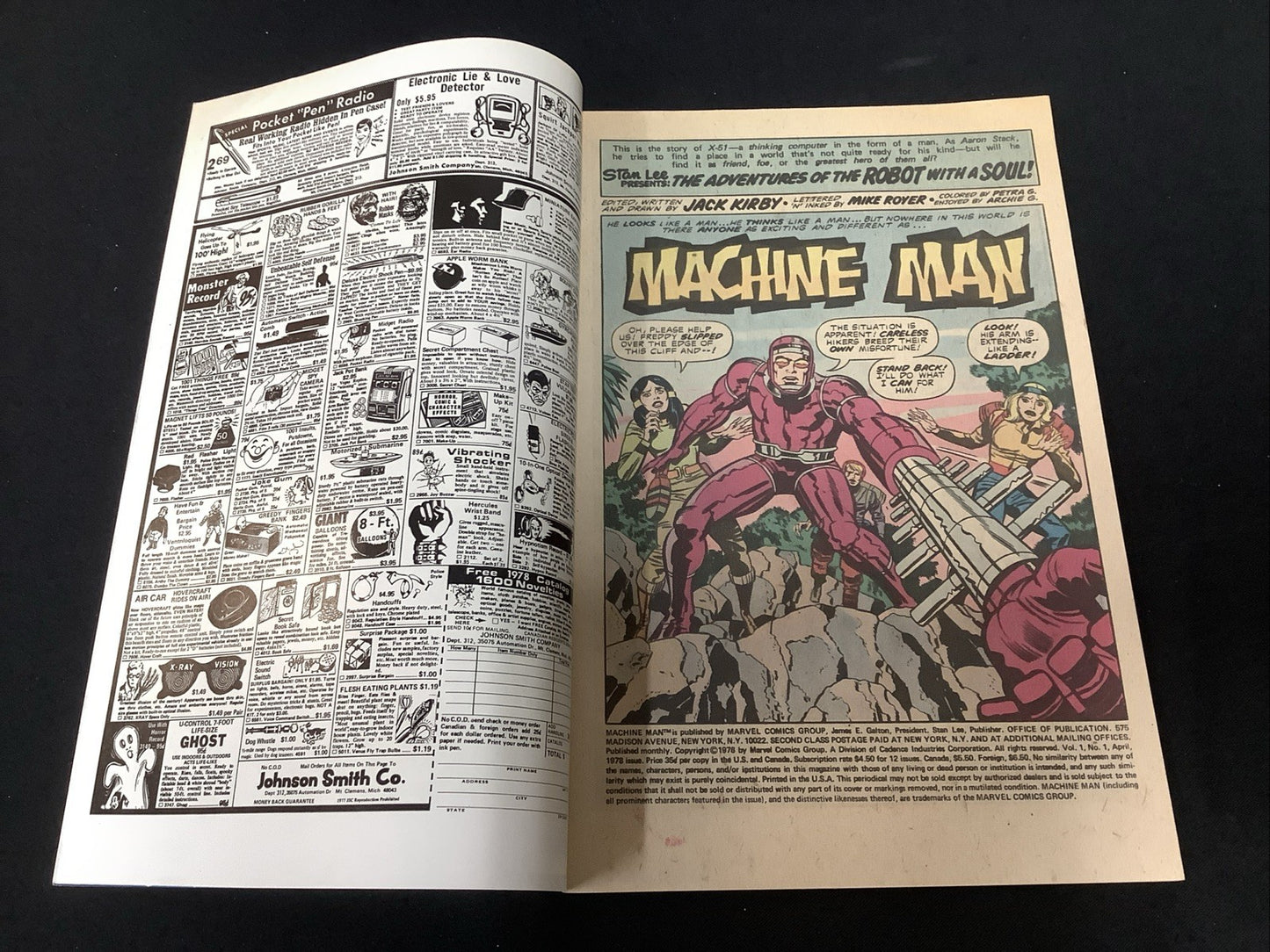 Machine Man #1 (Marvel Comics April 1978) VF/NM (9.0) Jack Kirby