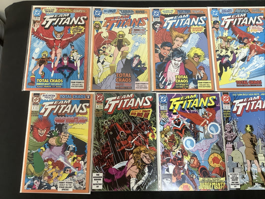 Team Titans #1-8 (#1 Variants) Comic Lot, DC Comics, Marv Wolfman, High Grade