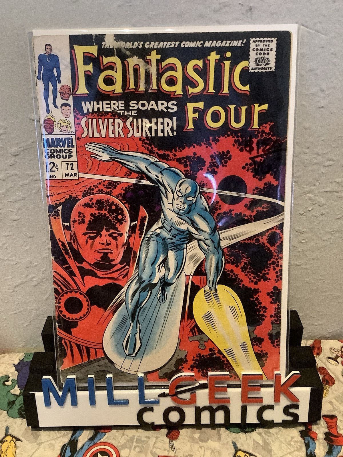 Fantastic Four #72 (Marvel Comics March 1968) VG- (3.5) 2 Inner Wraps Detached