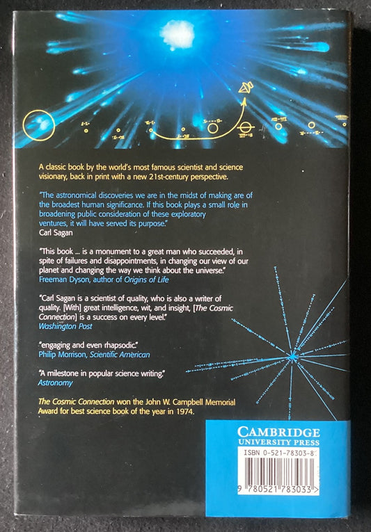 Carl Sagan's Cosmic Connection : An Extraterrestrial Perspective (HC / DJ) -JD
