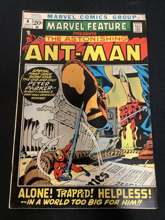 Marvel Feature #4 (Marvel Comics July 1972) Fine- (5.5) Astonishing Ant-Man