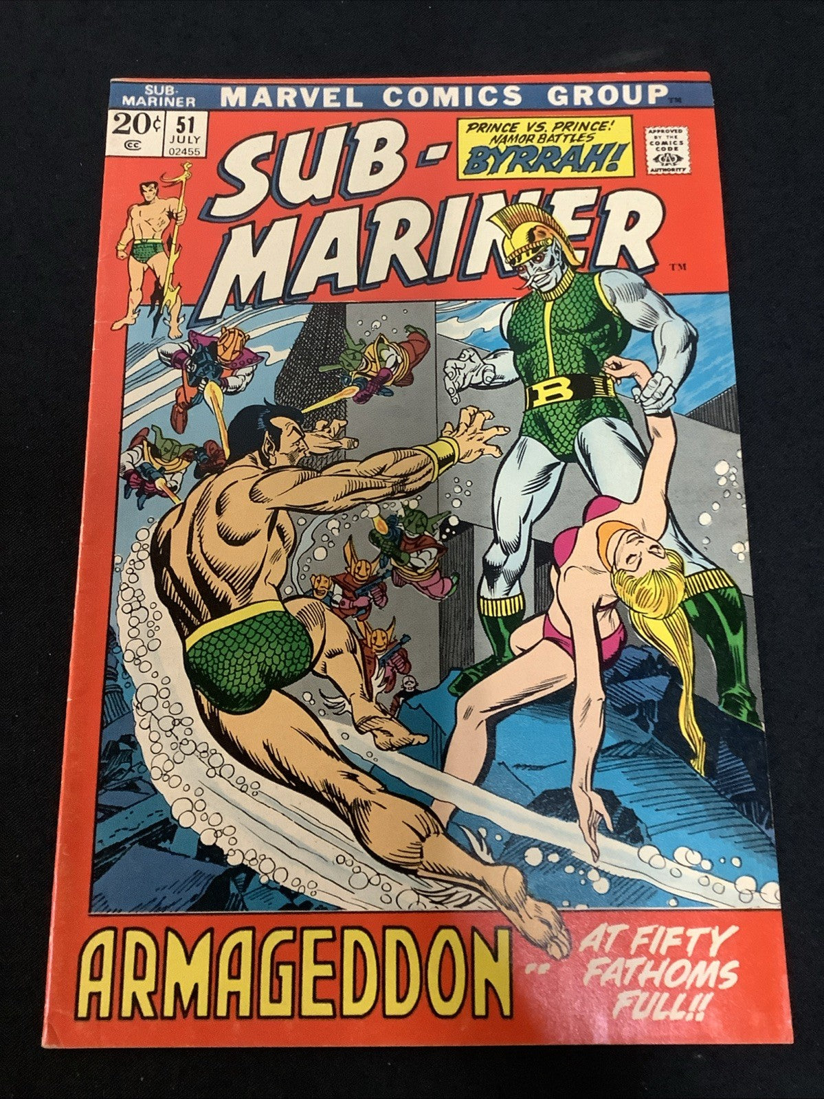 Sub-Mariner #51 (Marvel Comics July 1972) VF (8.0) Origin Of Namorita