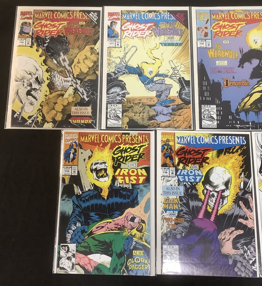 Marvel Comics Presents #110-118 Comic Lot, 1st Venom Vs Wolverine, High Grade!