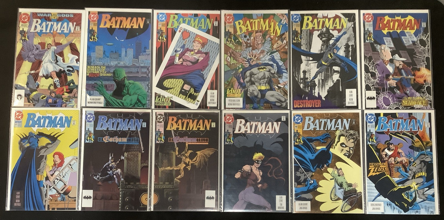 Batman #458-481 Comic Lot, Alan Grant/Norm Breyfogle, Renee Montoya, HIGH GRADE