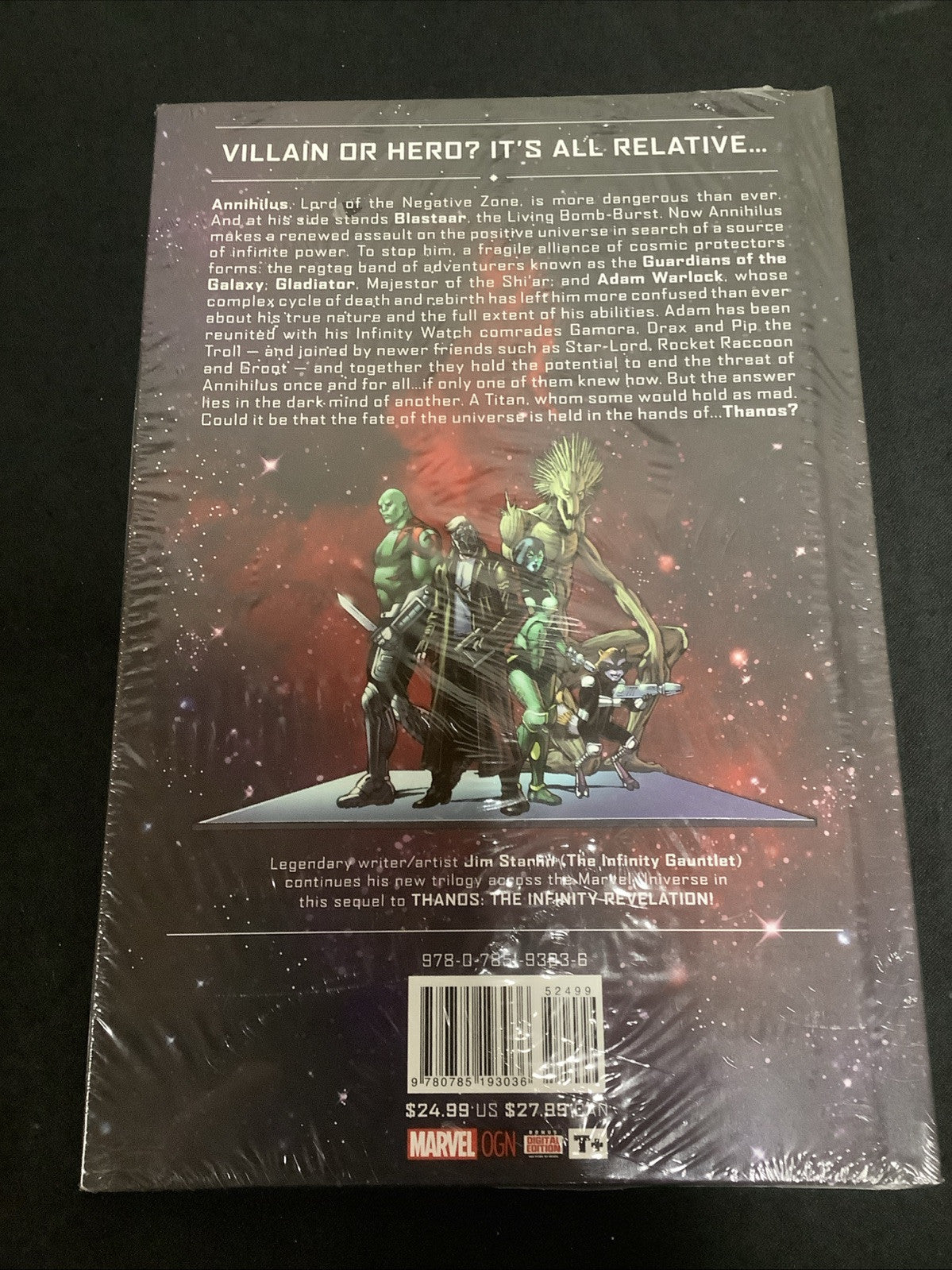 Thanos the Infinity Relativity (Marvel Comics 2015) Jim Starlin Sealed Hardcover