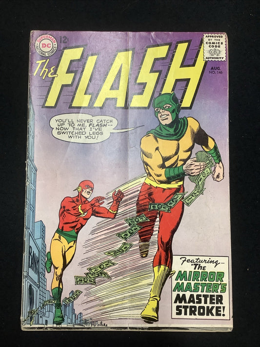 The Flash #146 (DC Comics August 1964) VG- (3.5) Gardner Fox, Mirror Master