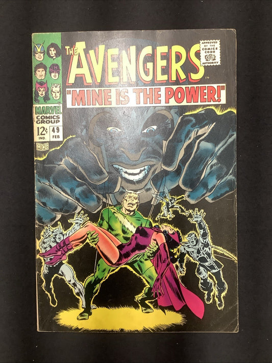 Avengers #49 (Marvel Comics February 1968) F- (5.5) Stan Lee/Roy Thomas