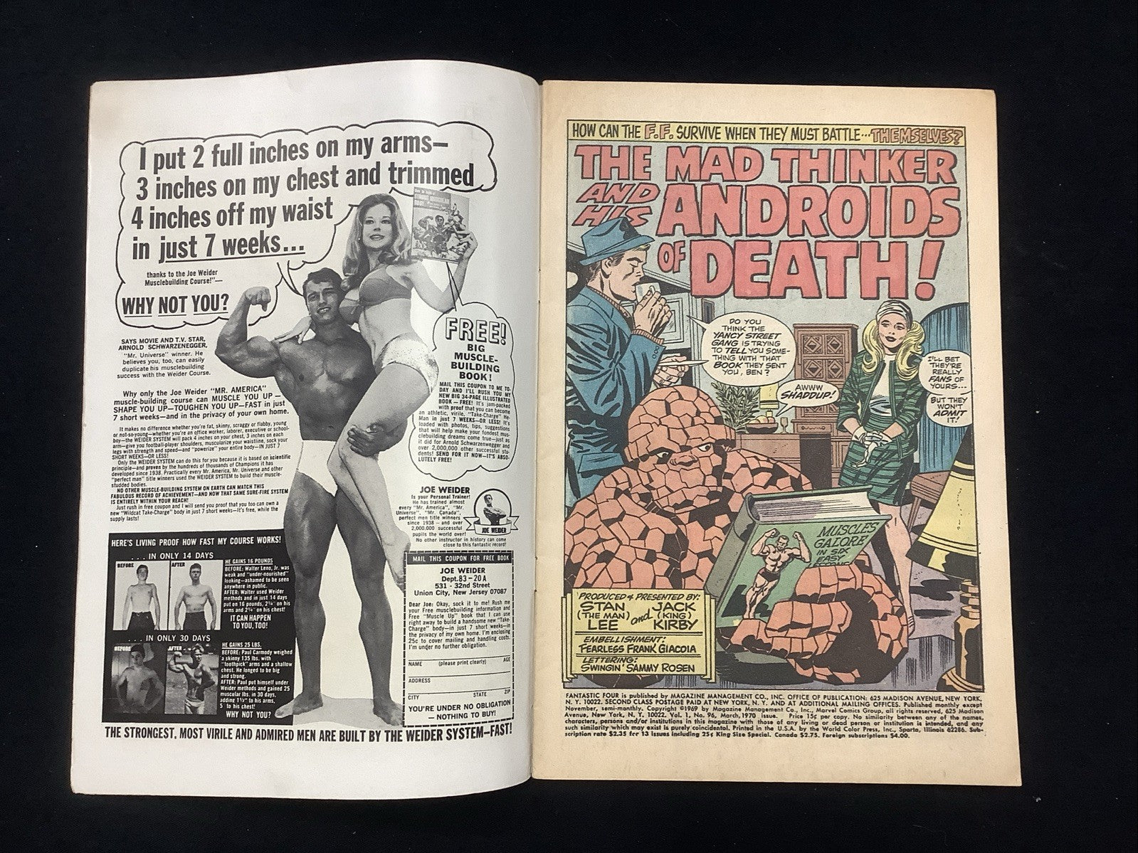 Fantastic Four #96 (Marvel Comics March 1970) Fine (6.0) Stan Lee/Jack Kirby