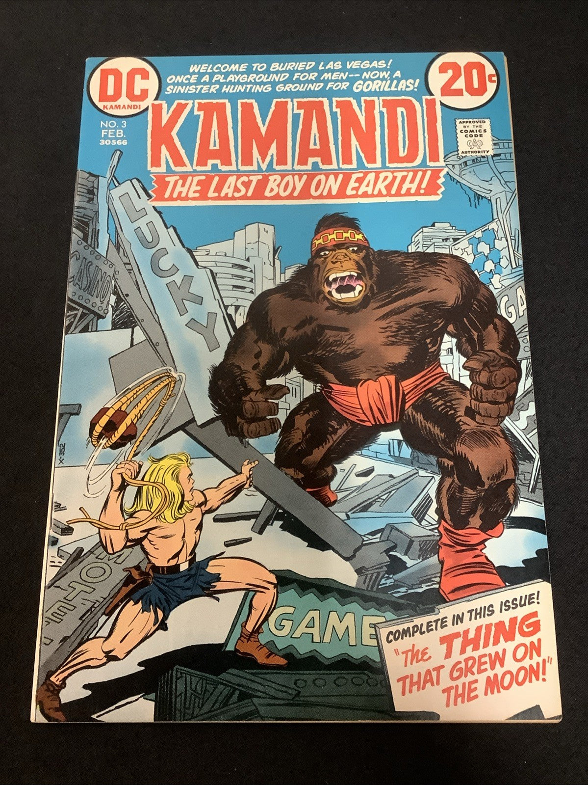 Kamandi, the Last Boy on Earth #3 (DC Comics February 1973) F/VF (7.0) Kirby