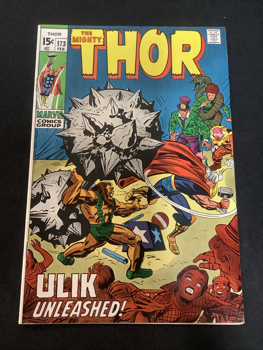 Thor #173 (Marvel Comics February 1970) F+ (6.5) Jack Kirby
