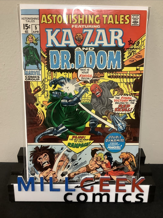 Astonishing Tales #5 (Marvel Comics April 1971) VF- (7.5) Kazar And Dr. Doom