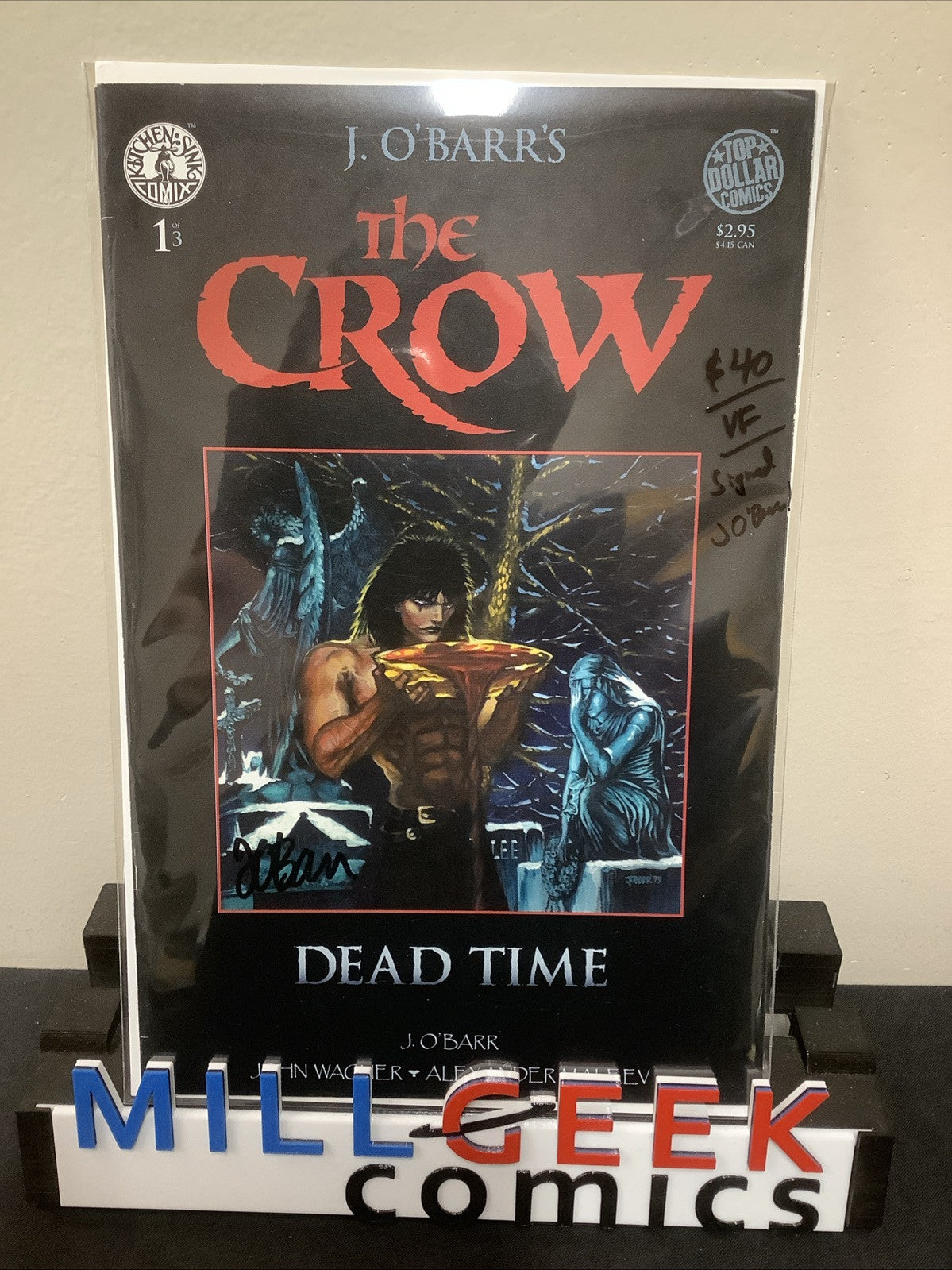 The Crow: Dead Time #1 (Kitchen Sink Comix 1996) VF (8.0) J. O’Barr Autographed